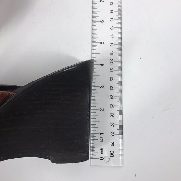 Banana Republic Brown Leather Heeled Sandals - Picture 6 of 8